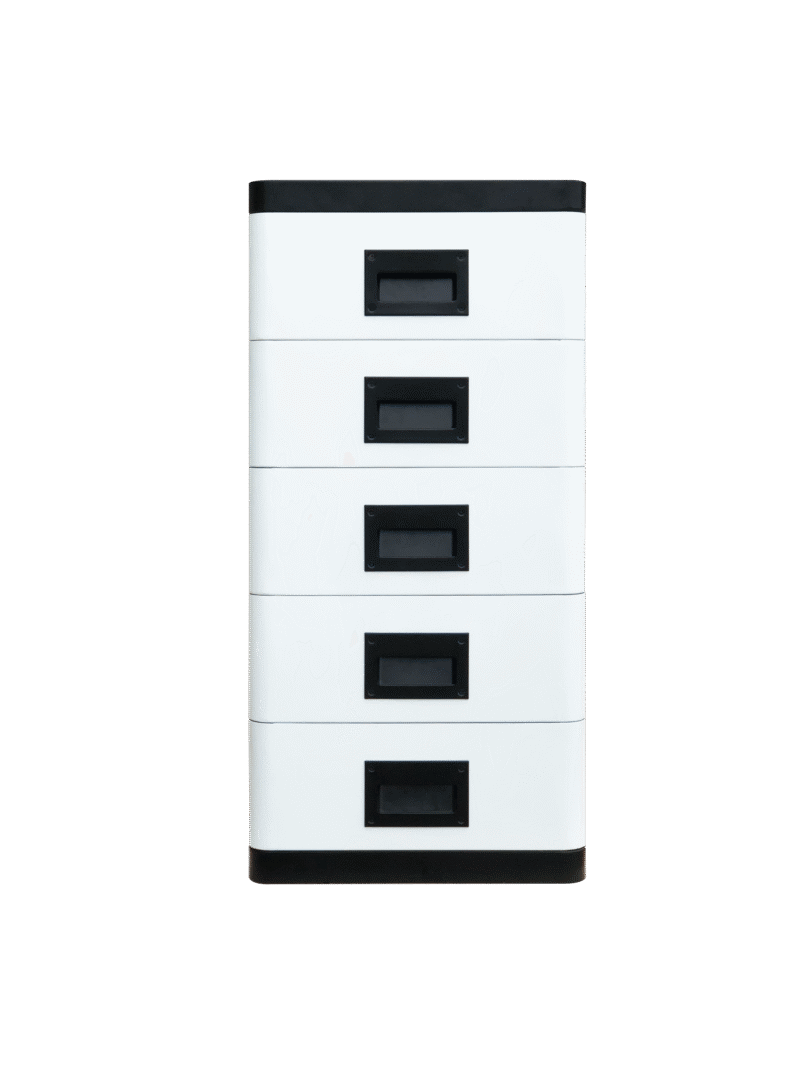 Rack-mounted lithium battery system with multiple units and control panels